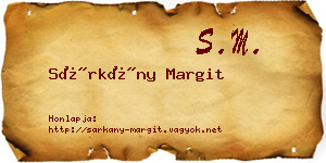Sárkány Margit névjegykártya